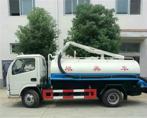多利卡沼氣池吸糞車圖片，多利卡吸糞車價格表圖片，5方東風國四吸糞車圖片-中科商務網-湖北五環專用汽車